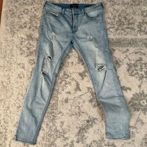PacSun Light Blue Ripped Skinny Jeans